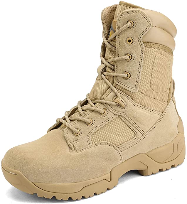 NORTIV 8 Men's Military Tactical Work Boots Hiking Motorcycle Combat Bootie