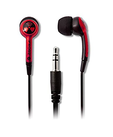 iFrogz EarPollution Plugz Noise Isolating Earbuds - Red/Black