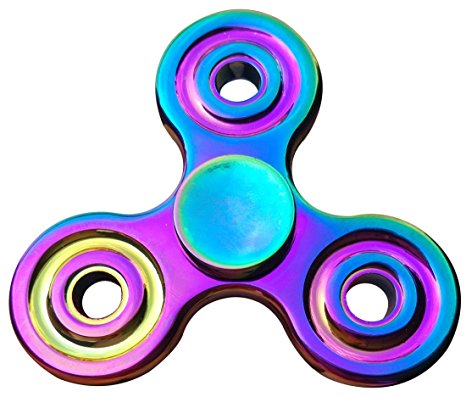 Mermaker Best FIDGET Spinner Toy for relieving ADHD, Anxiety, Boredom EDC Tri-Spinner Fidget Toy Smooth Surface Finish Ultra Durable