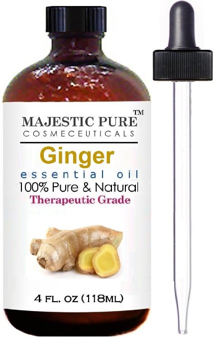 Ginger Root Essential Oil From Majestic Pure Therapeutic Grade Pure and Natural 4 fl oz