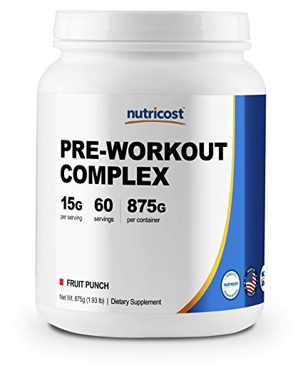 Nutricost Pre-Workout Complex (Fruit Punch, 60 Servings)