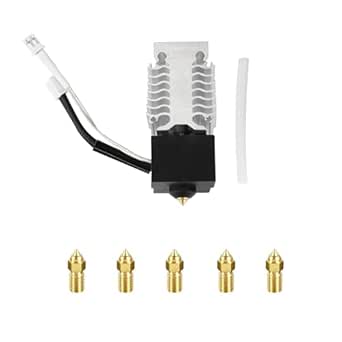 Creality Ender 3 V3 SE Hotend Kit, 3D Printer Parts Assembled Hotend with 5PCS High-Speed M6 0.4mm Nozzles for Ender 3 V3 SE