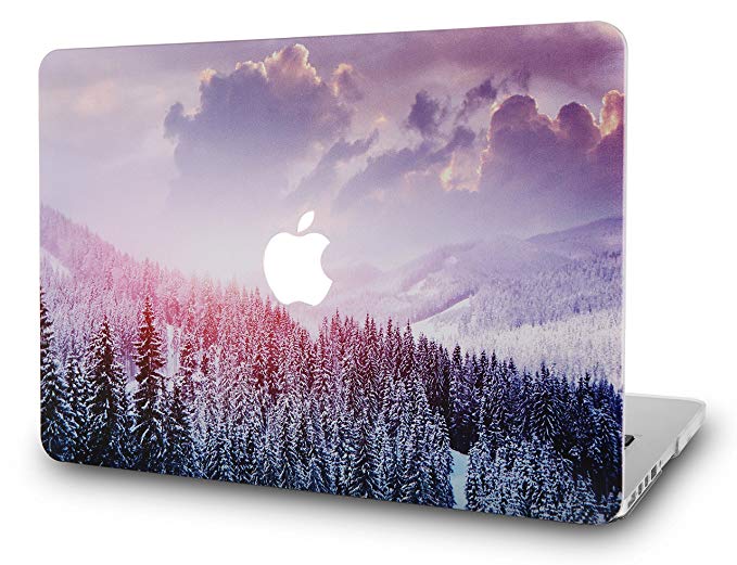 KEC Laptop Case for MacBook Air 13" Plastic Case Hard Shell Cover A1466 / A1369 (Snow Mountain 2)