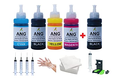 ANG Refill Ink Compatible 805/860 / 861/803 / 680/678 / 682/818 / 802/901 / 703/704 / 702/831 / 830/46 / 21/22 / 27/28 / 56/57 (500ml) HPP Refill Ink Filling kit Full Set