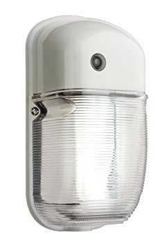 Lithonia Lighting OWP3 42F 120 P LP WH M4 Outdoor Mini Wall Pack Dusk to Dawn Photocell, White