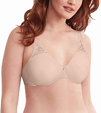 Bali Passion for Comfort Minimizer Bra, Full-Coverage Underwire Bra with Seamless Cups, Everyday Bra, No-Bulge Smoothing