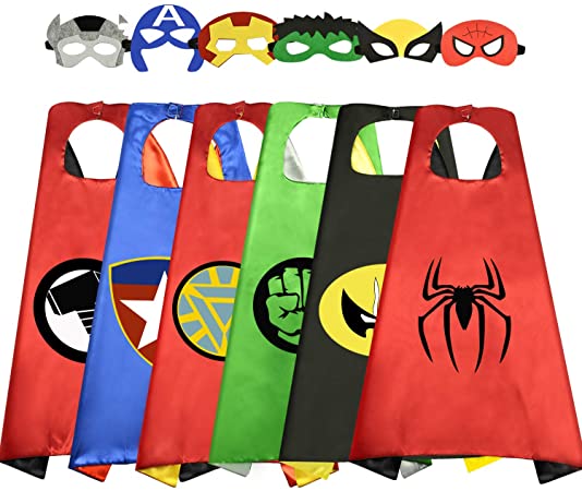 WIKI Cool Cartoon Super Hero Capes for Kids - Best Gifts