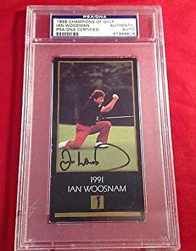 Ian Woosman signed 1998 Champions of Golf Card Slabbed #81996608 - PSA/DNA Certified - Autographed Golf Equipment