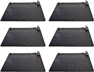 Intex 28685E Above Ground Swimming Pool Water Heater Solar Mat, Black (6 Pack)