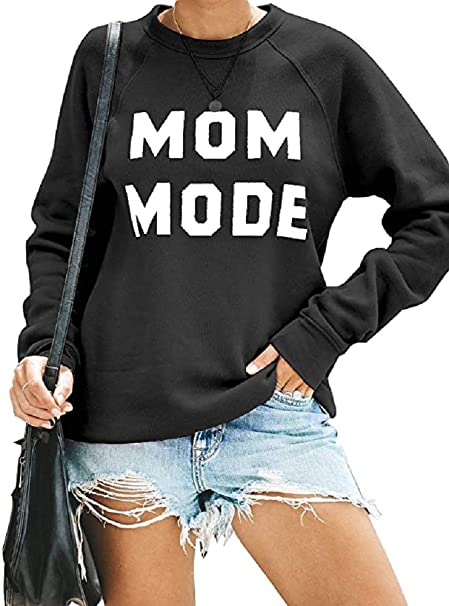 Womens Sweatshirts Pullover Long Sleeve Crewneck Shirts Loose Fit Casual Blouse Tops