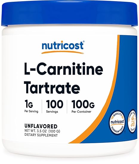 Nutricost L-Carnitine Tartrate Powder 1000mg - 100g