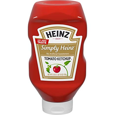 Heinz Simply Heinz Tomato Ketchup, 31 oz Bottle