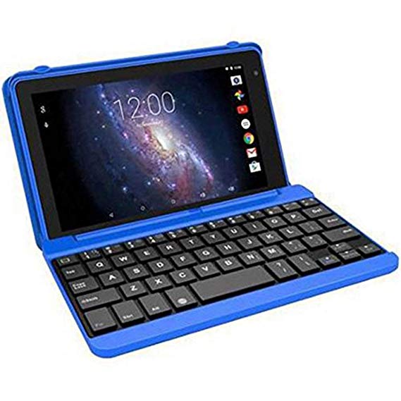 RCA Voyager 7 Inch 16GB Tablet with Keyboard Case and Android OS, Blue