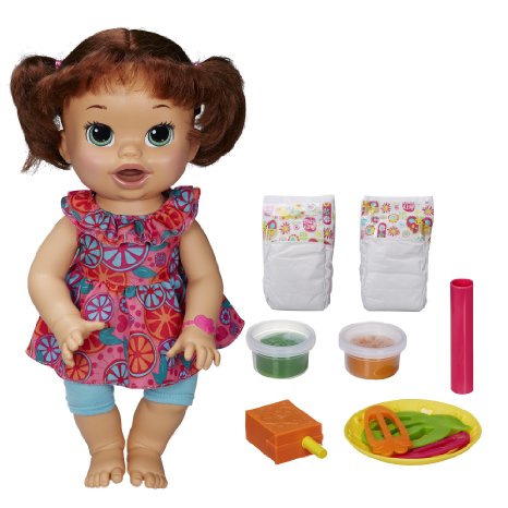 Baby Alive Super Snacks Snackin' Sara Brunette