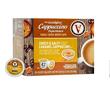 Sweet & Salty Cappucino for K-Cup Keurig 2.0 Brewers, 42 Count, Victor Allen’s Coffee Single Serve Coffee Pods