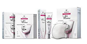 Vela Contour Double Chin Reducer Neck Line Face Lift Slim (Cream Masks Belt)