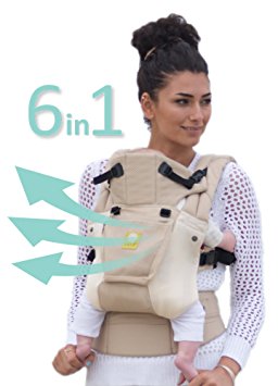 SIX-Position, 360° Ergonomic Baby & Child Carrier by LILLEbaby – The COMPLETE Airflow (Champagne)