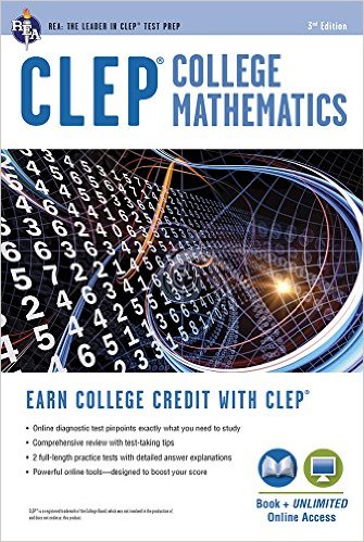CLEP® College Mathematics Book   Online (CLEP Test Preparation)