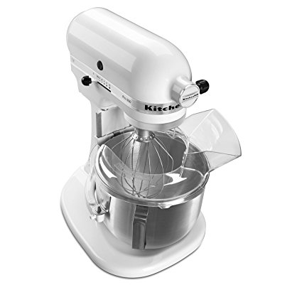 KitchenAid KSM500PSWH Pro 500 Series 10-Speed 5-Quart Stand Mixer, White