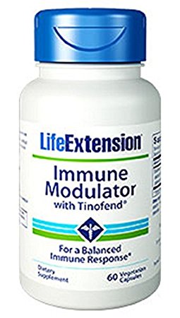 Life Extension Immune Modulator with Tinofend Veggie Capsules, 60 Count