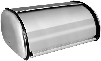 Bread Storage Box - Bread Bin - Bread Storage, Stainless Steel, Great for Personal Use, 16.5 inches x 10 inches x 8 inches - by Utopia Kitchen