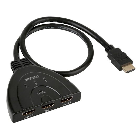 COWEEN HDMI 3 In 1 Out Splitter 1080P 3 Input 1 Output HDMI Switch Support for SKY-STB / PS3 / Xbox