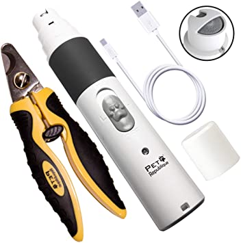 Pet Republique Professional Dog Nail Clippers and Nail Grinder Series - Suits Pets - Small, Medium, Large Dogs and Cats – Claw and Nails Clippers Grinder Trimmer (Grinder)