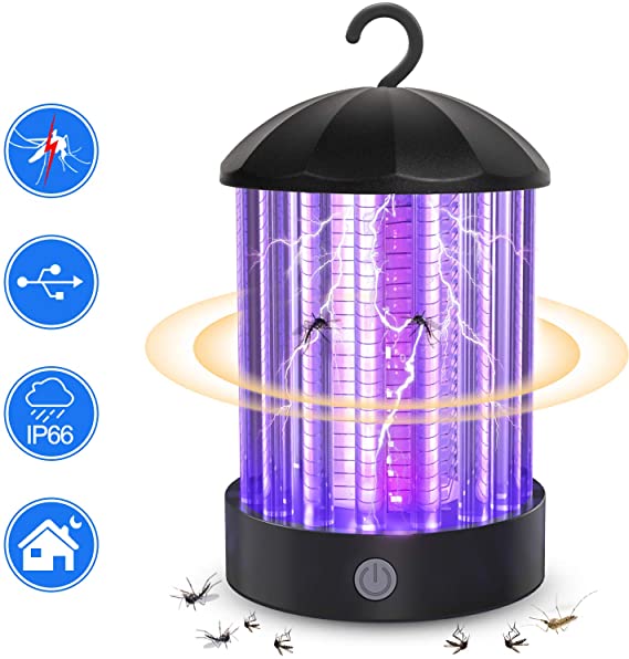 Bug Zapper 2020 Kekilo Insect Trap Electronic Shock Mosquito Killer UV Light Indoor Child Safety Fly Pests Catcher Lamp (A)