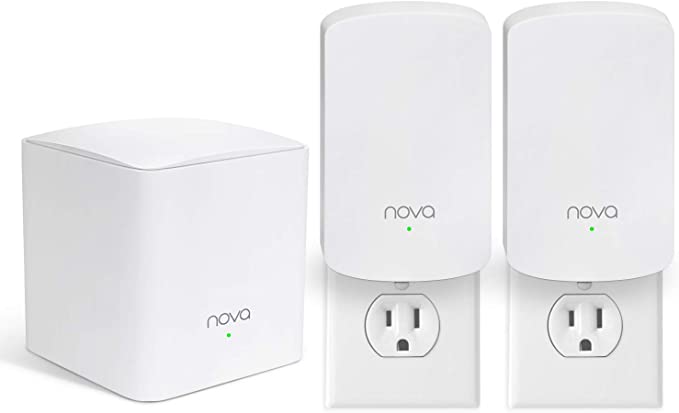 Tenda Nova Whole Home Mesh WiFi System - Replaces Gigabit AC WiFi Router and Extenders, Dual Band, Compatible with Alexa, Built for Smart Home, Up to 3, 500 Sq. ft. Coverage (MW5 3-PK).