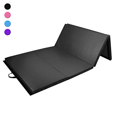 Prime Selection Products Folding Gymnastics Mat 240 cm, Tumble and Exercise Mat for Home; 240cm (8ft) Long * 120cm (4ft) Large * 5cm (2in) Thick