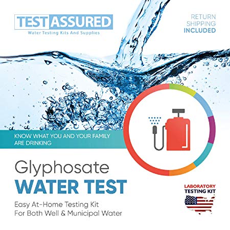 Test Assured Glyphosate Water Test Kit - Easy at-Home Municipal and Well Water Test Kit - Mailed-in Laboratory Glyphosate Testing Kit
