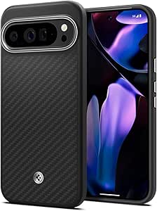 Spigen Case for Pixel 9 Pro XL Case, Enzo Aramid Designed for Google Pixel 9 Pro XL - Matte Black