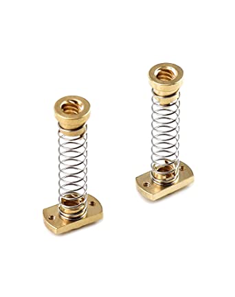 QWORK T8 Anti Backlash Spring Loaded Nut, 2 Set, Elimination Gap Nut for Ender 3 Ender 3s Ender 3 Pro 3D Printer 8mm Threaded Rod Lead Screw, Brass