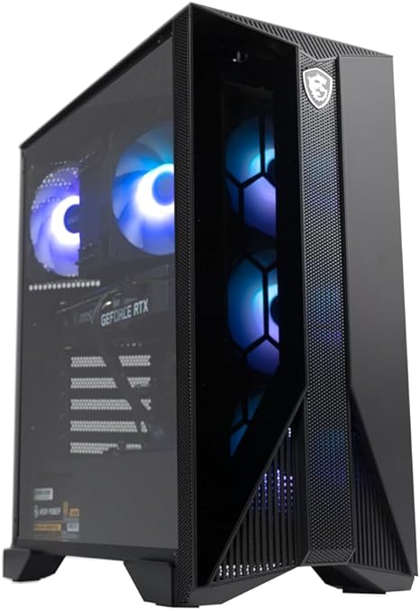 MSI Aegis RS Gaming Desktop: Intel Core i7-13700F Processor, RTX 4060 Ti, 32GB DDR5, 2TB M.2 NVMe, Liquid Cooling, WiFi 6E, Keyboard & Mouse, DIY Friendly, Windows 11 Home, Black