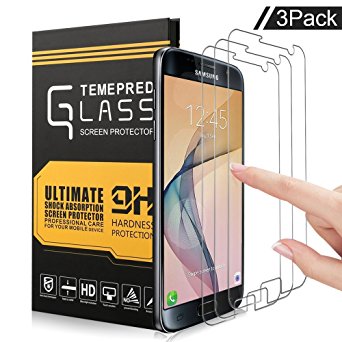Firodo Galaxy S7 Premium Tempered Glass Screen Protector[9H Hardness] [Anti-scratches] [Crystal Clear] [Anti-Fingerprint] [Bubble Free] (3 pack)