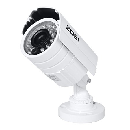 ZOSI 800TVL 1/3" CMOS with IR Cut 3.6MM lens 20m night vision Metal Bullet Weatherproof CCTV Outdoor Security Camera