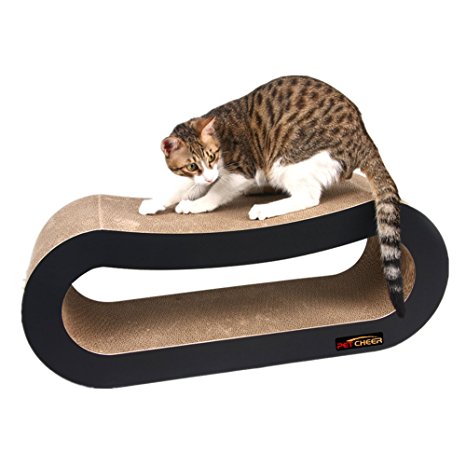 PetCheer Jumbo Cat Scratcher Lounge with Catnip