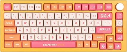 EPOMAKER Mango Dessert 134 Keys XDA Profile PBT Dye Sublimation Keycaps Set for Mechanical Gaming Keyboard, Compatible with Cherry Gateron Kailh Otemu MX Structure