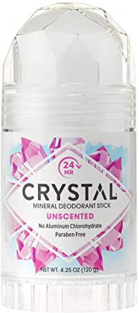 CRYSTAL Deodorant Crystal Body Deodorant Stick, (30003) Unscented 4.25 Ounce