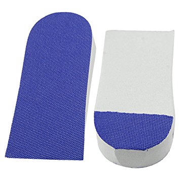 Pair Foam Height Increase Heel Lifts Shoes Pads Insoles Blue 1" up