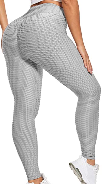 KEWIAR High Waist Yoga Pants Tummy Control Ruched Butt Lifting Stretchy Leggings Workout Running Booty Tights