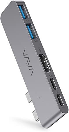 VAVA USB C Hub for MacBook Pro/Air, Dual-Monitor Adapter, 5K 60Hz Display, HDMI Video Output, Versatile Thunderbolt 3 Compatible USB-C Port for 100W PD Charging, 40Gbps Data Transfer