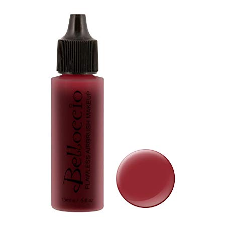 Half Ounce Bottle of Passionate Plum Belloccio's Professional Flawless Airbrush Makeup