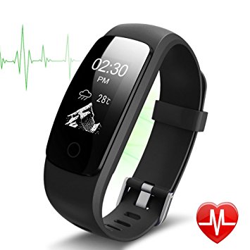 Lintelek Fitness Tracker Watch with Heart Rate Monitor, Full Touch Screen IP67 Waterproof Activity Tracker with Smart Sleep Tracker, Connected Running GPS, Pedometer for Android & iOS Smartphone