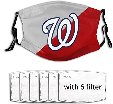 Adult Baseball Team_Face_Mask Dust & Waterproof Breathable Filter Protection for Men Women Reusable