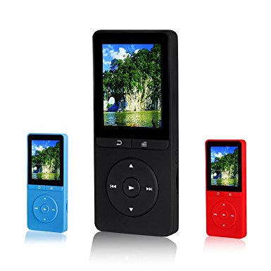 Music Player, FecPecu 8GB MP3 Player Updated Version 80 Hours Playback Hi-Fi Sound, Portable Audio Player Expandable Up to 64GB (Black)