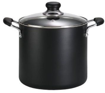 T-fal A92280 Specialty Total Nonstick Dishwasher Safe Oven Safe Stockpot Cookware 12-Quart Black