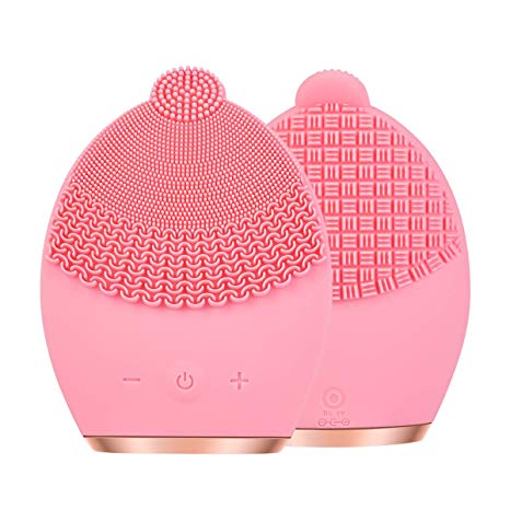 Sonic Facial Cleansing Brush, Rechargeable Silicone Face Brush - Face Massager - Exfoliate Smooth Skin for a Radiant Clear Complexion by CNAIER