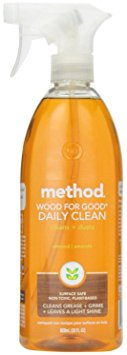 Method Naturally Derived Wood for Good Daily Cleaning Spray, Almond, 12 Ounce (8 Count)