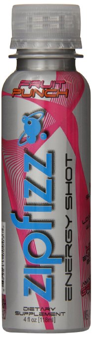 Zipfizz Liquid Energy Shot, Fruit Punch, 24-count